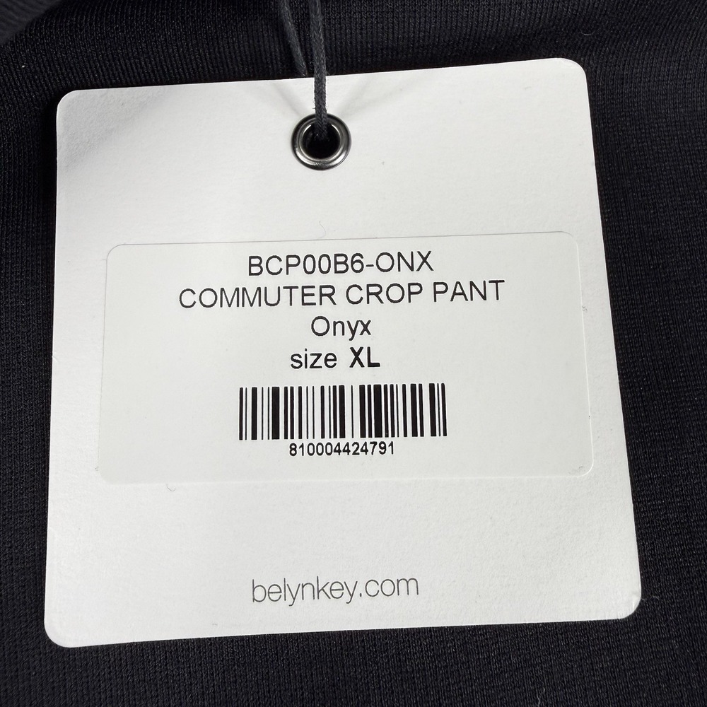 Belyn Key Golf Commuter Crop Pants Women's Sz XL Slim Fit Black Onyx Mid Rise - Picture 11 of 12